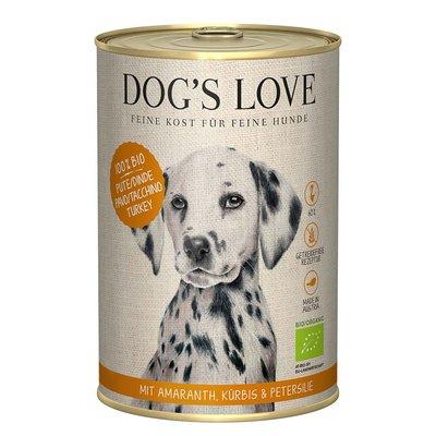 Dog's Love Bio Pute mit Amaranth, Kürbis und Petersilie Dog's Love Bio Pute mit Amaranth, Kürbis und Petersilie