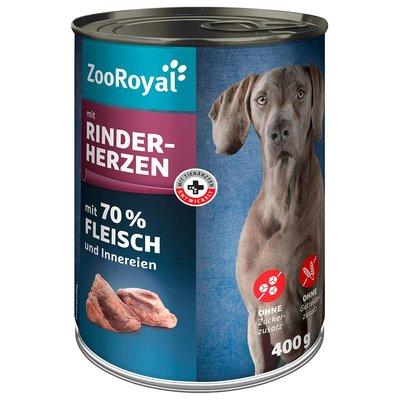 ZooRoyal Hunde-Nassfutter mit Rinderherzen ZooRoyal Hunde-Nassfutter mit Rinderherzen