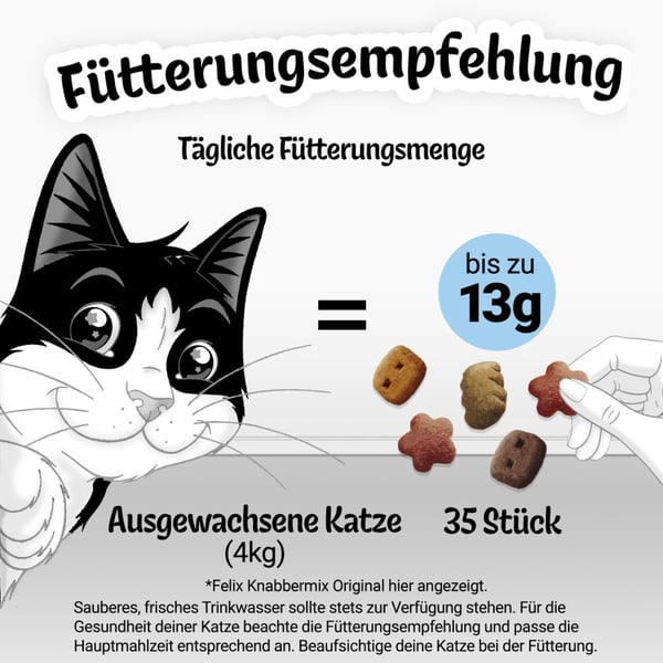 FELIX KnabberMix Original Katzensnack bunter Mix bei ZooRoyal