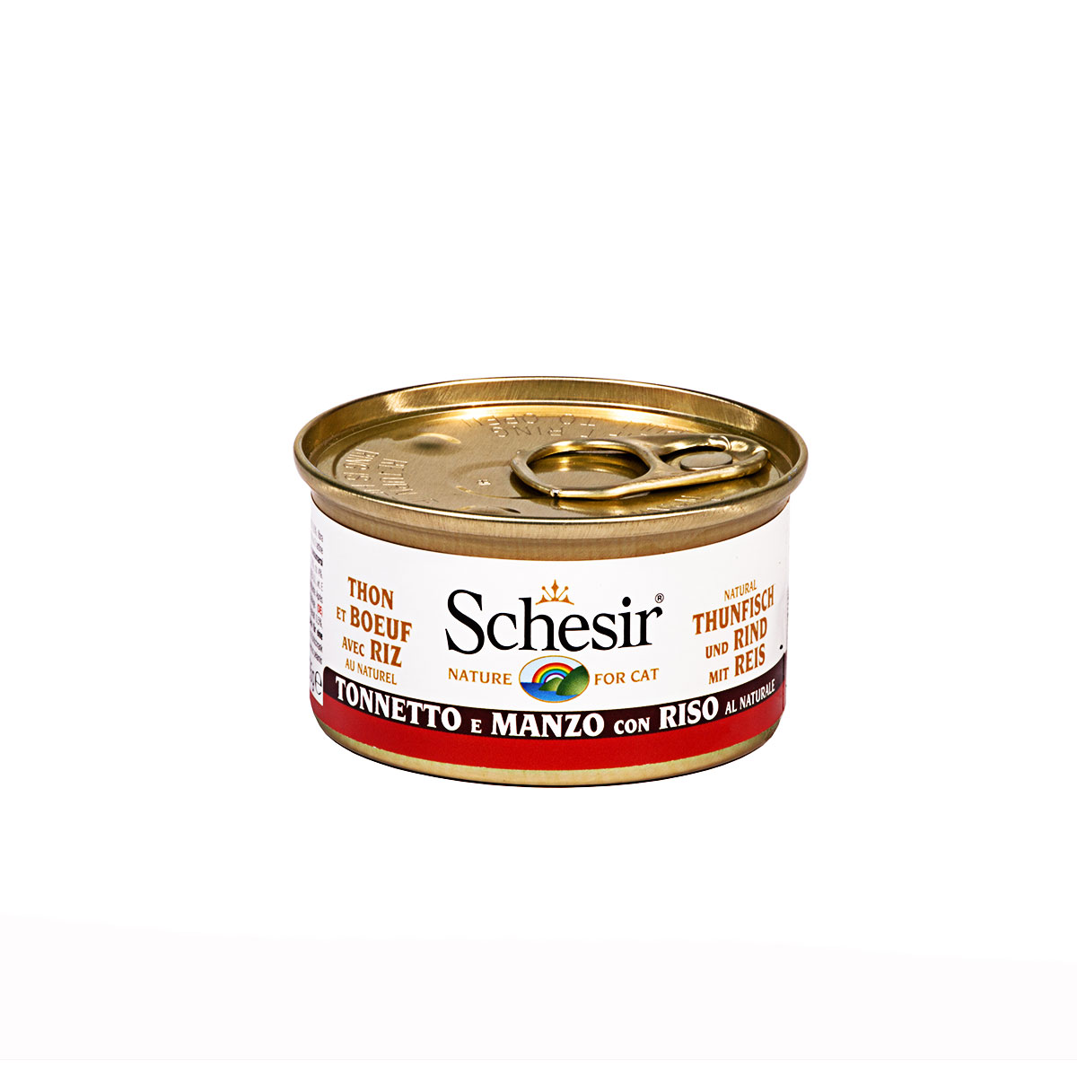 Schesir Natural Thunfisch, Rind & Reis 14x85g