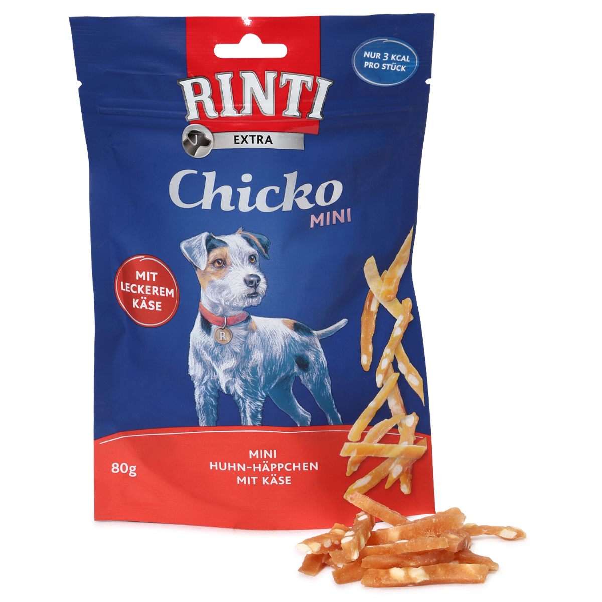 Rinti Extra Chicko Mini Huhn-Häppchen mit Käse 6x80g