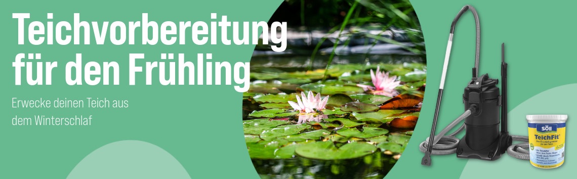 Teichpflege im Frühling