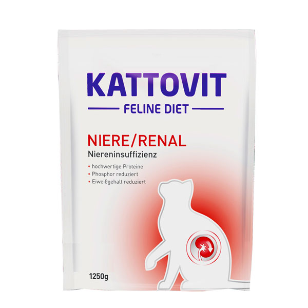 Kattovit Katzenfutter Feline Diet Niere/Renal 1,25kg