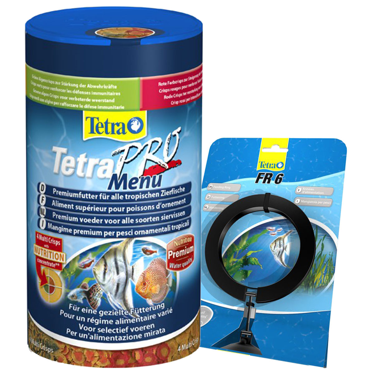 Tetra Zierfischfutter Pro Menu 250ml + Tetra FR 6 Futtering