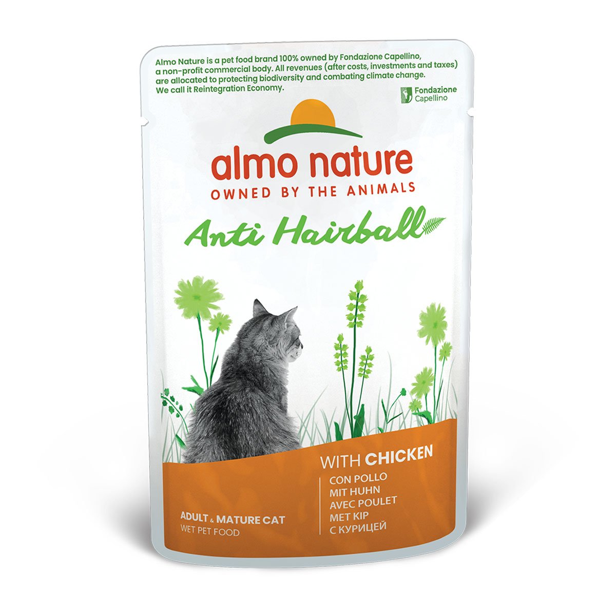 Almo Nature Holistic Anti Hairball mit Huhn 30x70g