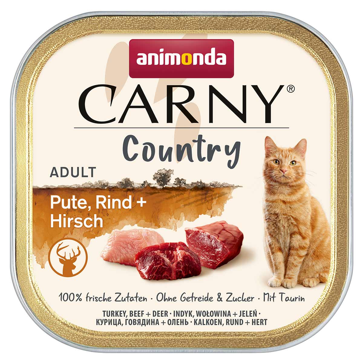 animonda Carny Adult Country Pute, Rind + Hirsch 32x100g