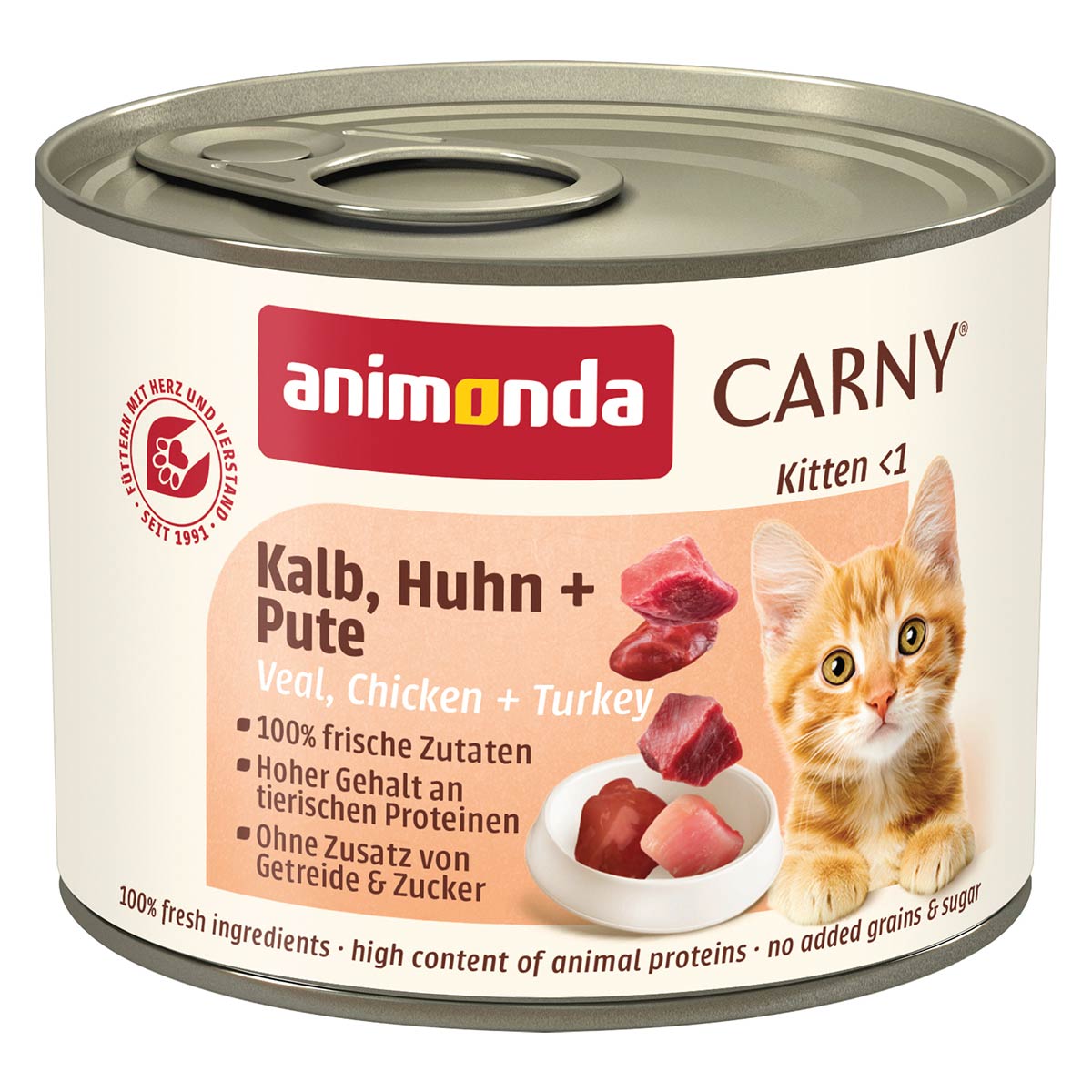 animonda Carny Kitten Kalb, Huhn + Pute
