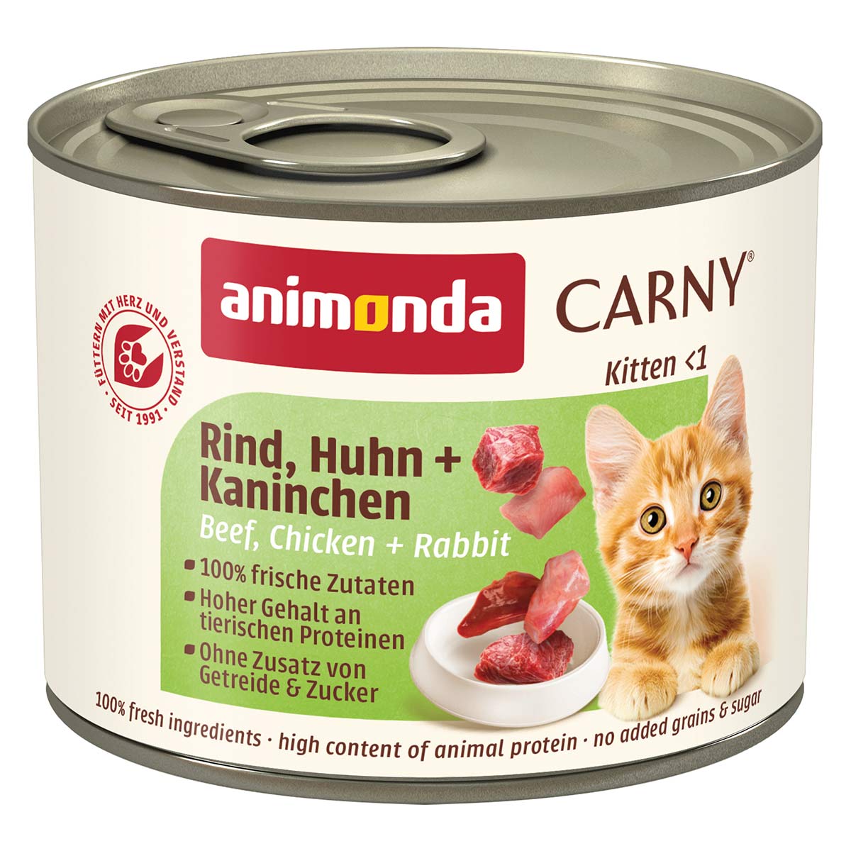 animonda Carny Kitten Rind, Huhn + Kaninchen