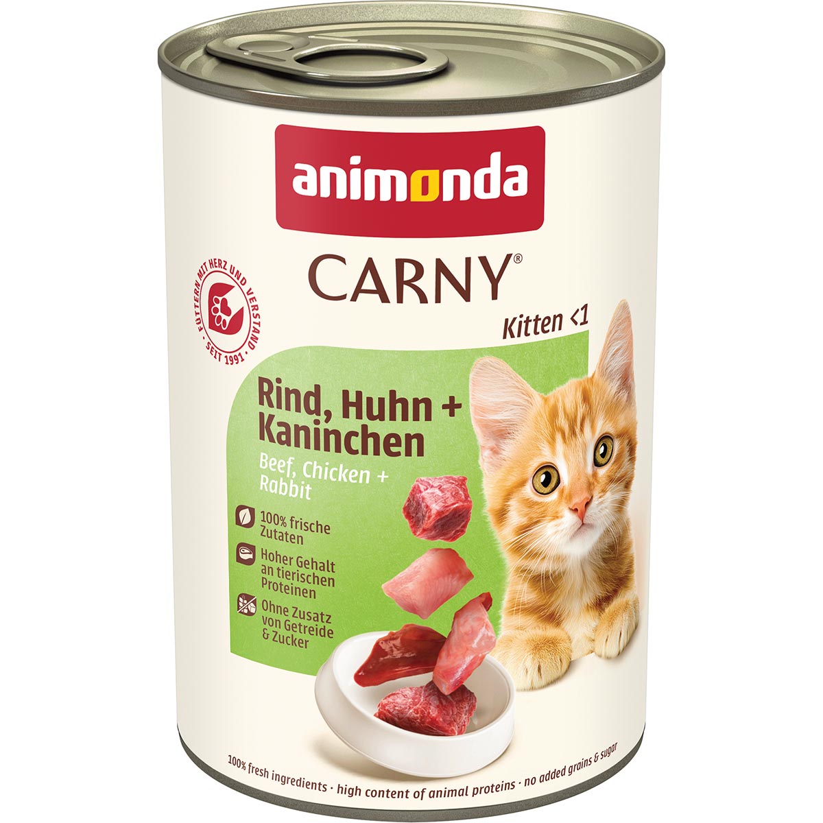 animonda Carny Kitten Rind, Huhn + Kaninchen