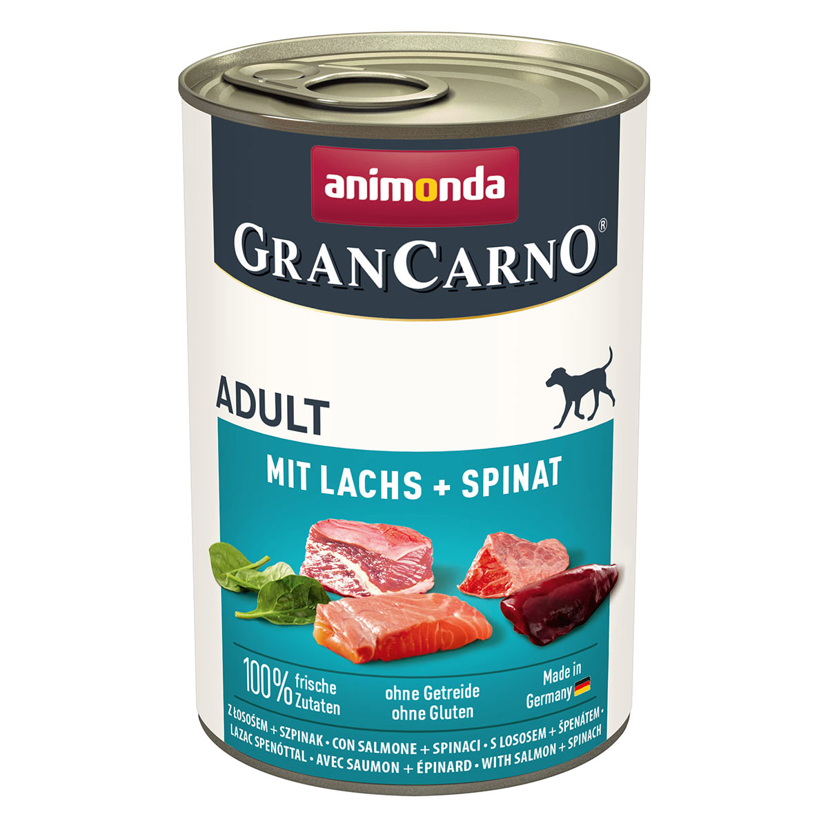 animonda GranCarno Adult mit Lachs und Spinat
