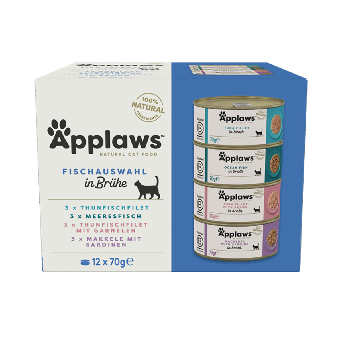 Applaws Cat Fisch Collection 12x70g