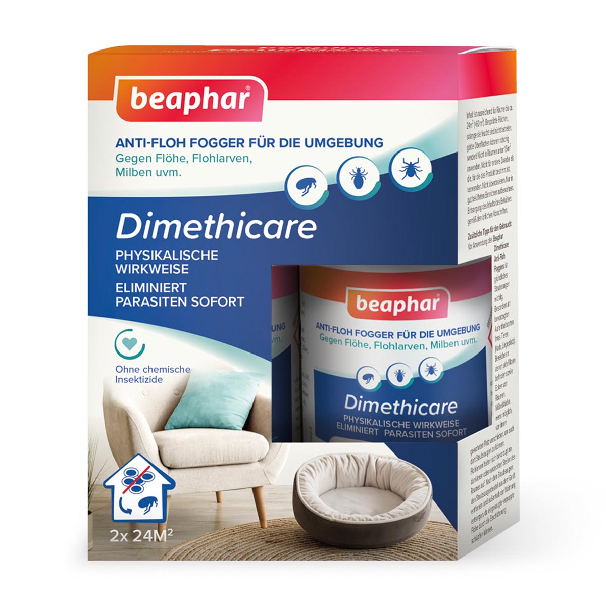 Beaphar Dimethicare Anti-Floh Mini-Fogger 2x75ml