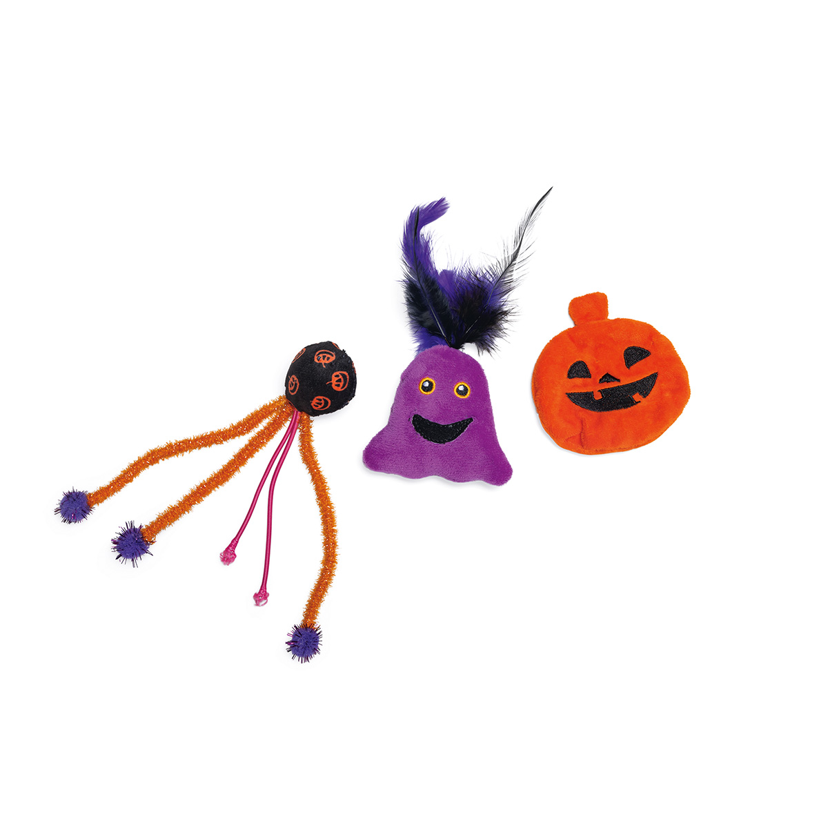 Beeztees Halloween Katzenspielzeug Buuh im 3er Pack