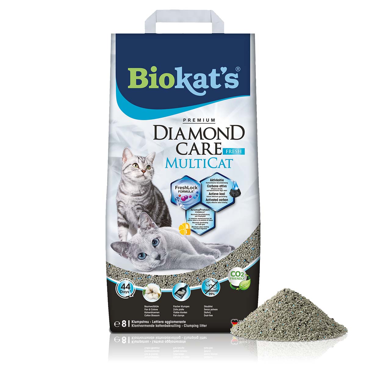 GimCat Biokat's Diamond Care MultiCat Fresh stelivo pro kočky 8 l