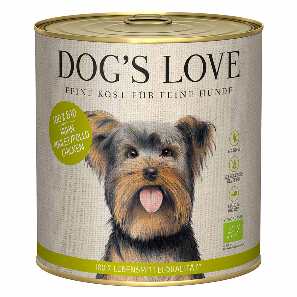 Dog's Love Bio Huhn mit Buchweizen, Sellerie und Basilikum