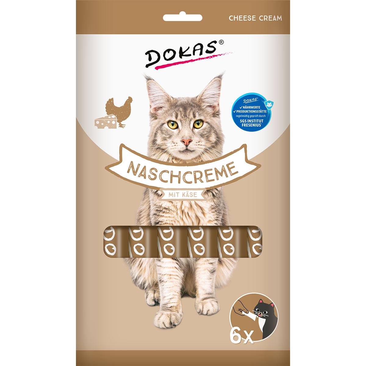 Dokas Naschcreme mit Käse 6x90g