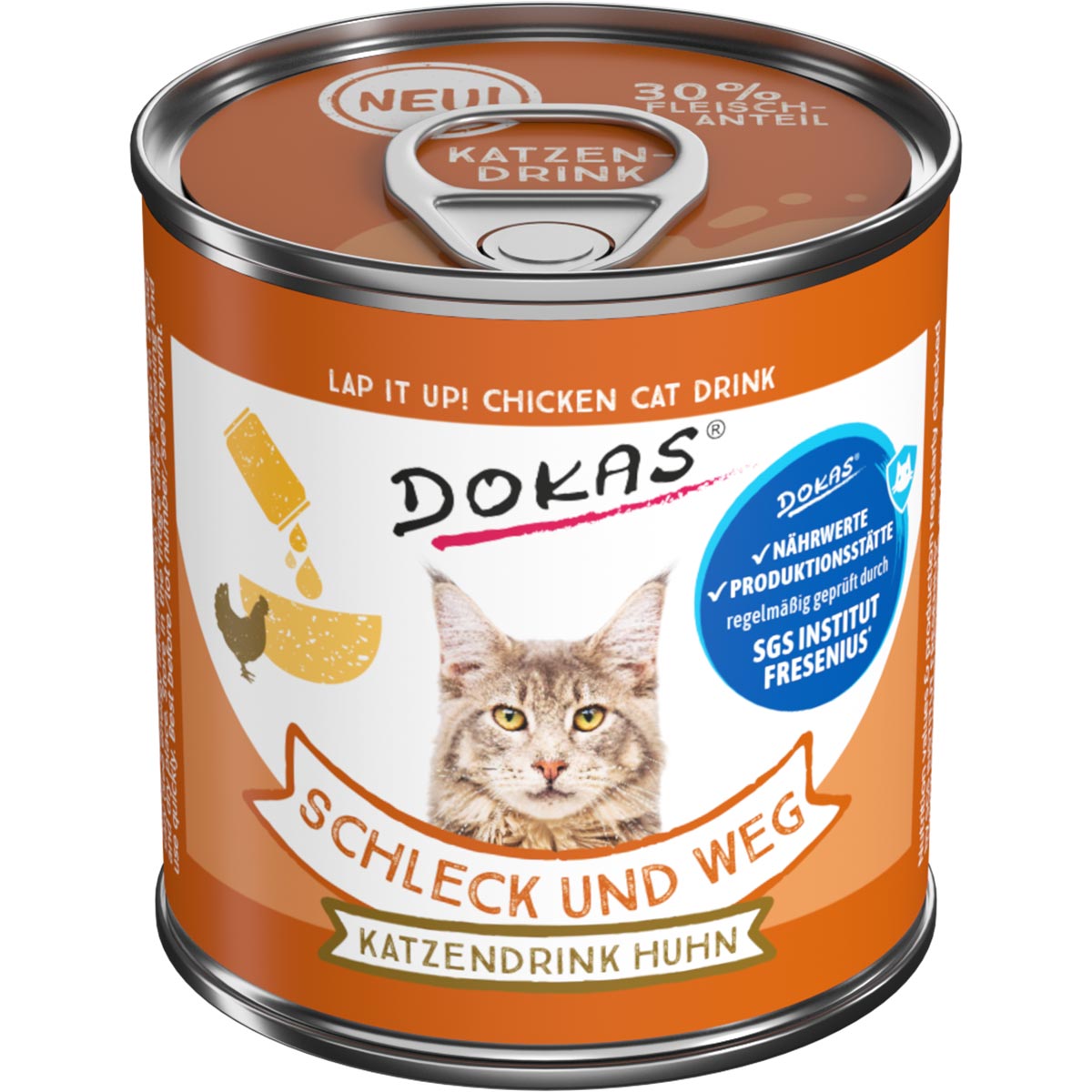 Dokas Schleck und weg Katzendrink Huhn 9x100g