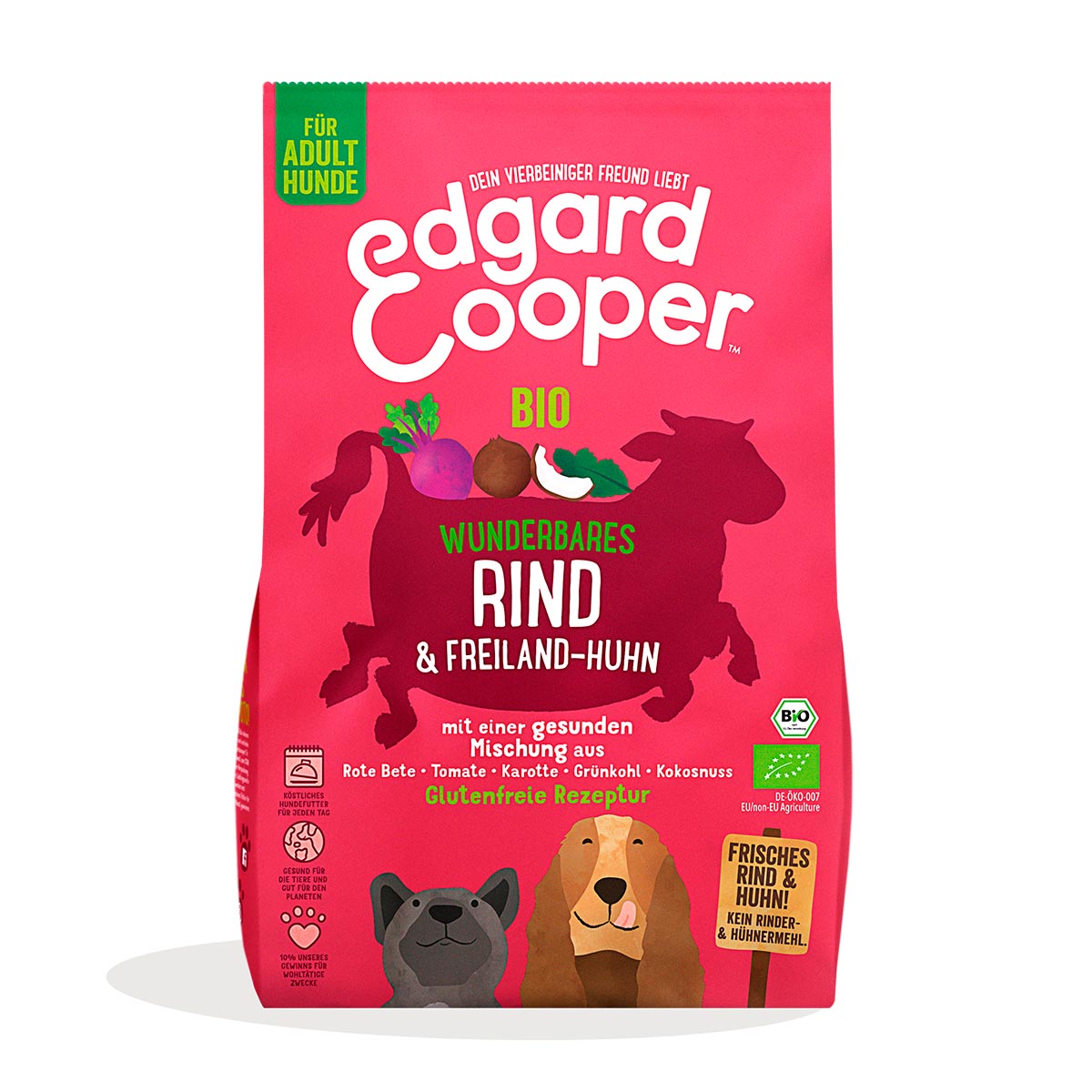 Edgard & Cooper Adult Bio Rind & Freilaufhuhn 700g