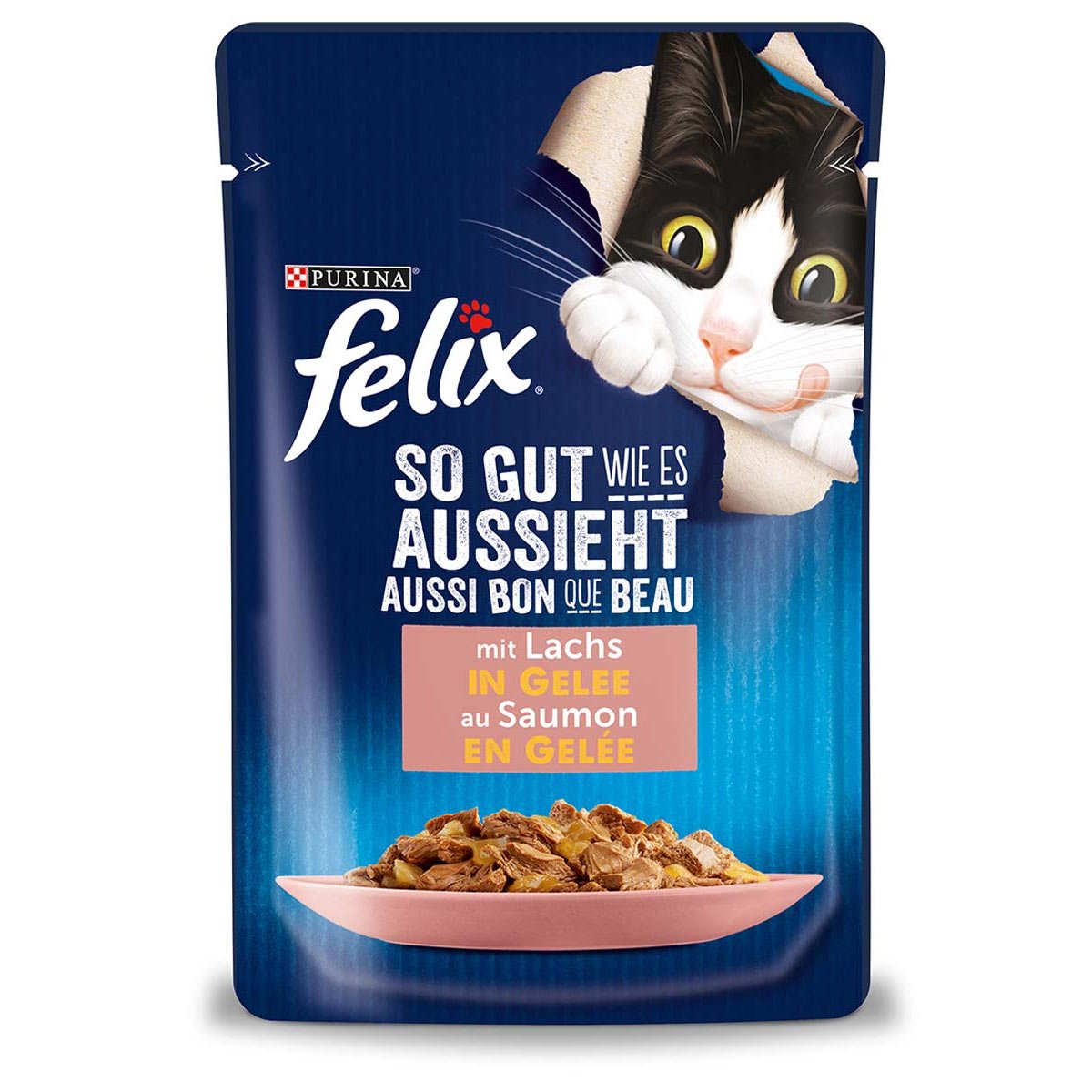 FELIX So gut wie es aussieht in Gelee mit Lachs 26x85g