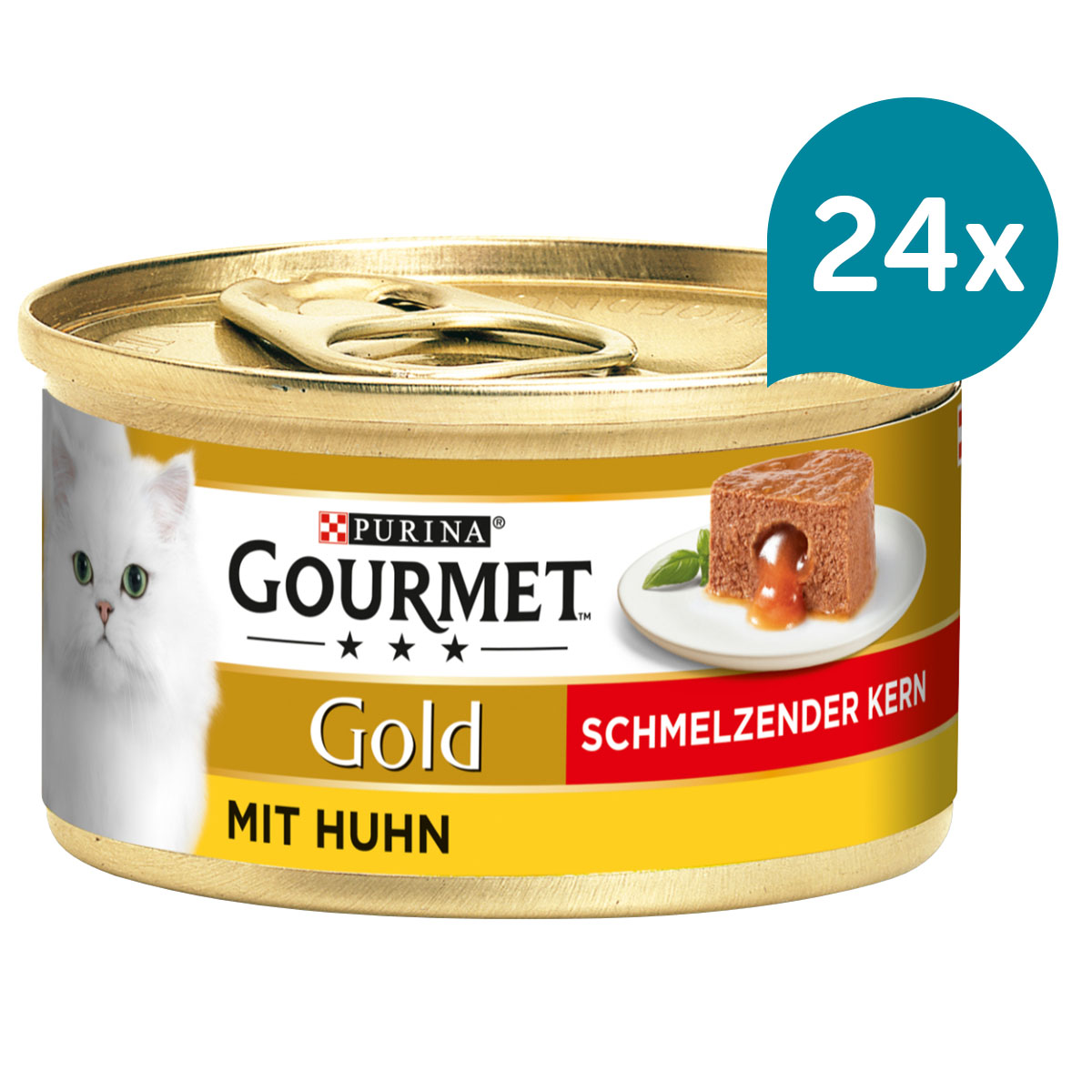 Gourmet Gold Schmelzender Kern s kuřecím 24 × 85 g