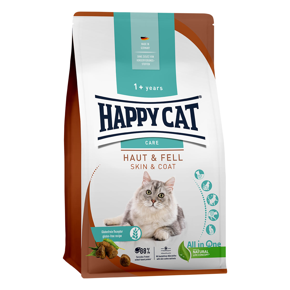 Happy Cat Care Haut & Fell 3x4kg