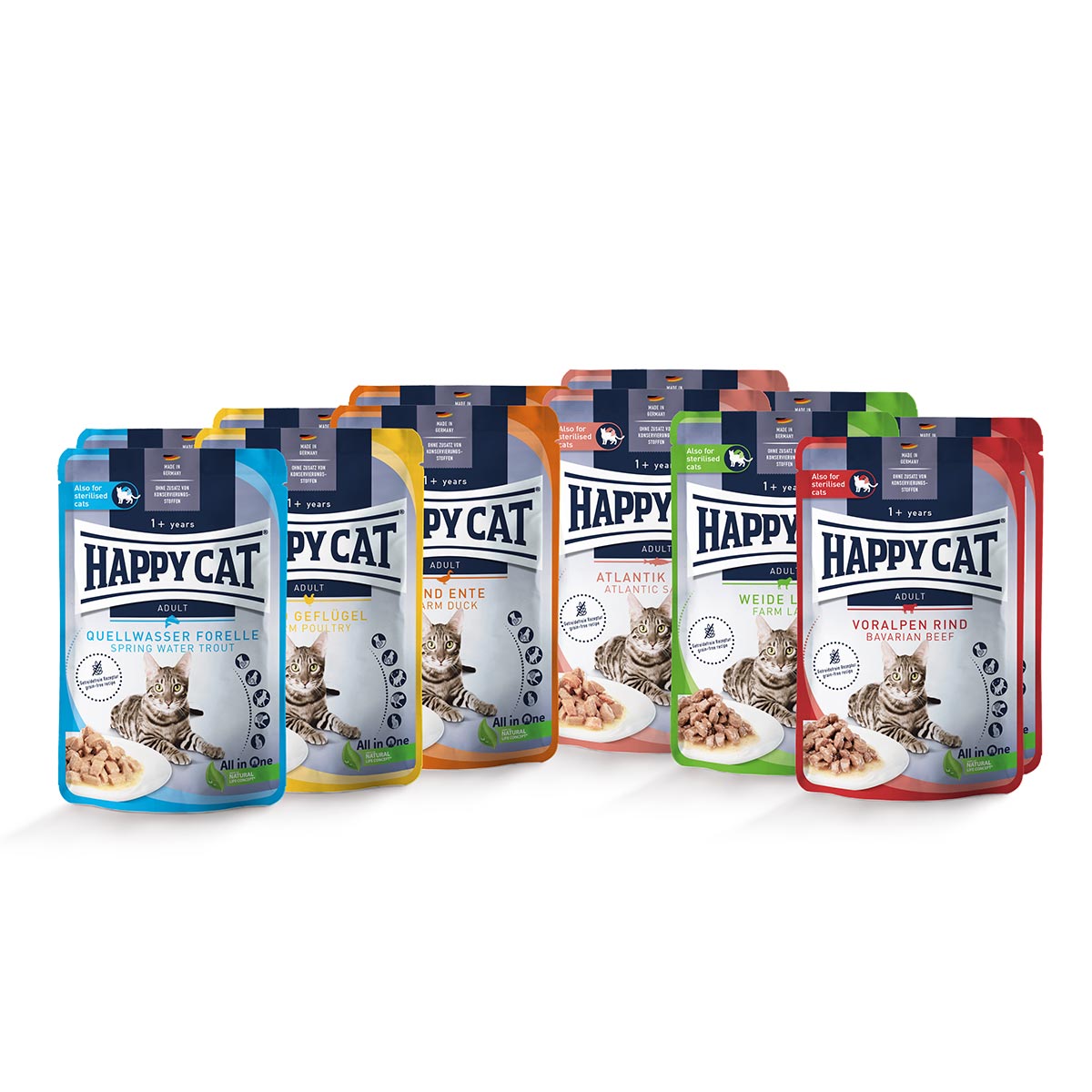 Happy Cat Pouches Mischtray 2 12x85g