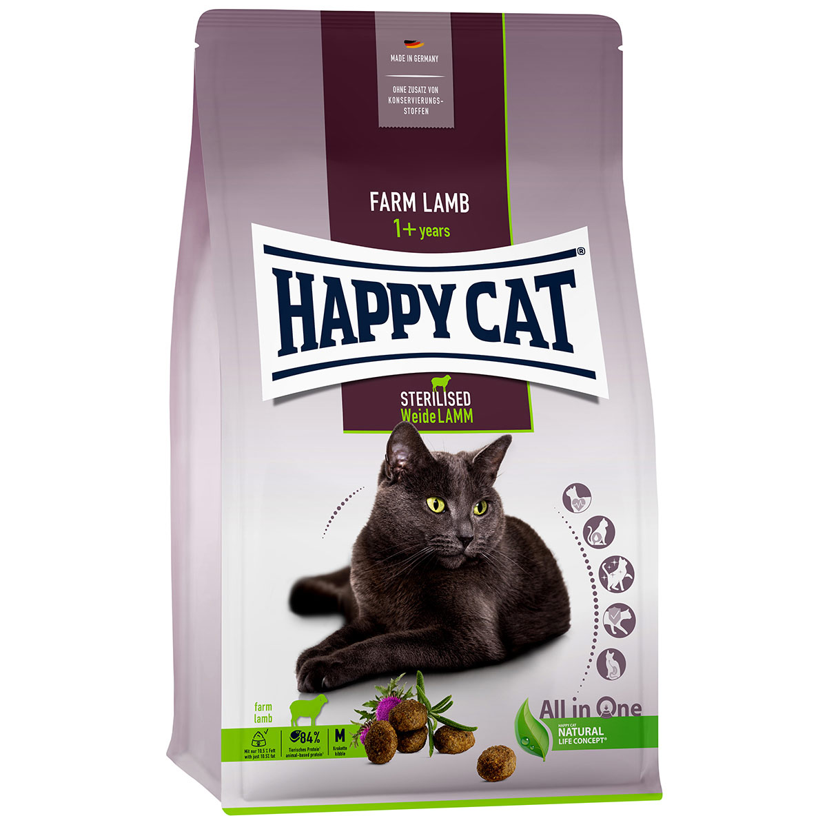 Happy Cat Sterilised Adult Weide Lamm 1,3kg