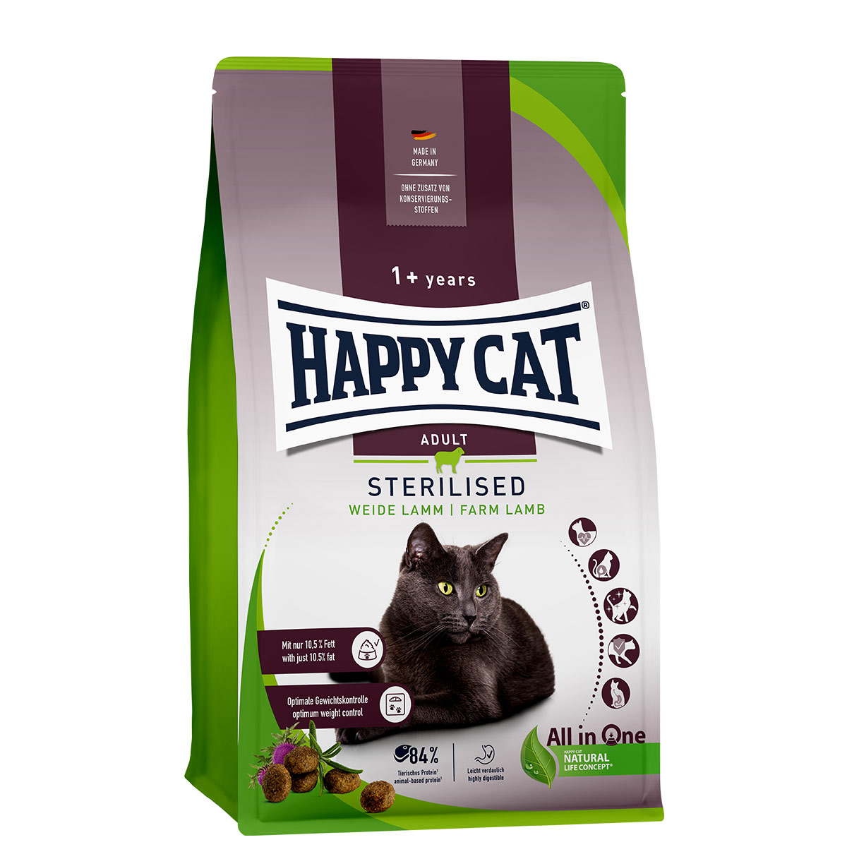 Happy Cat Sterilised Adult Weide Lamm