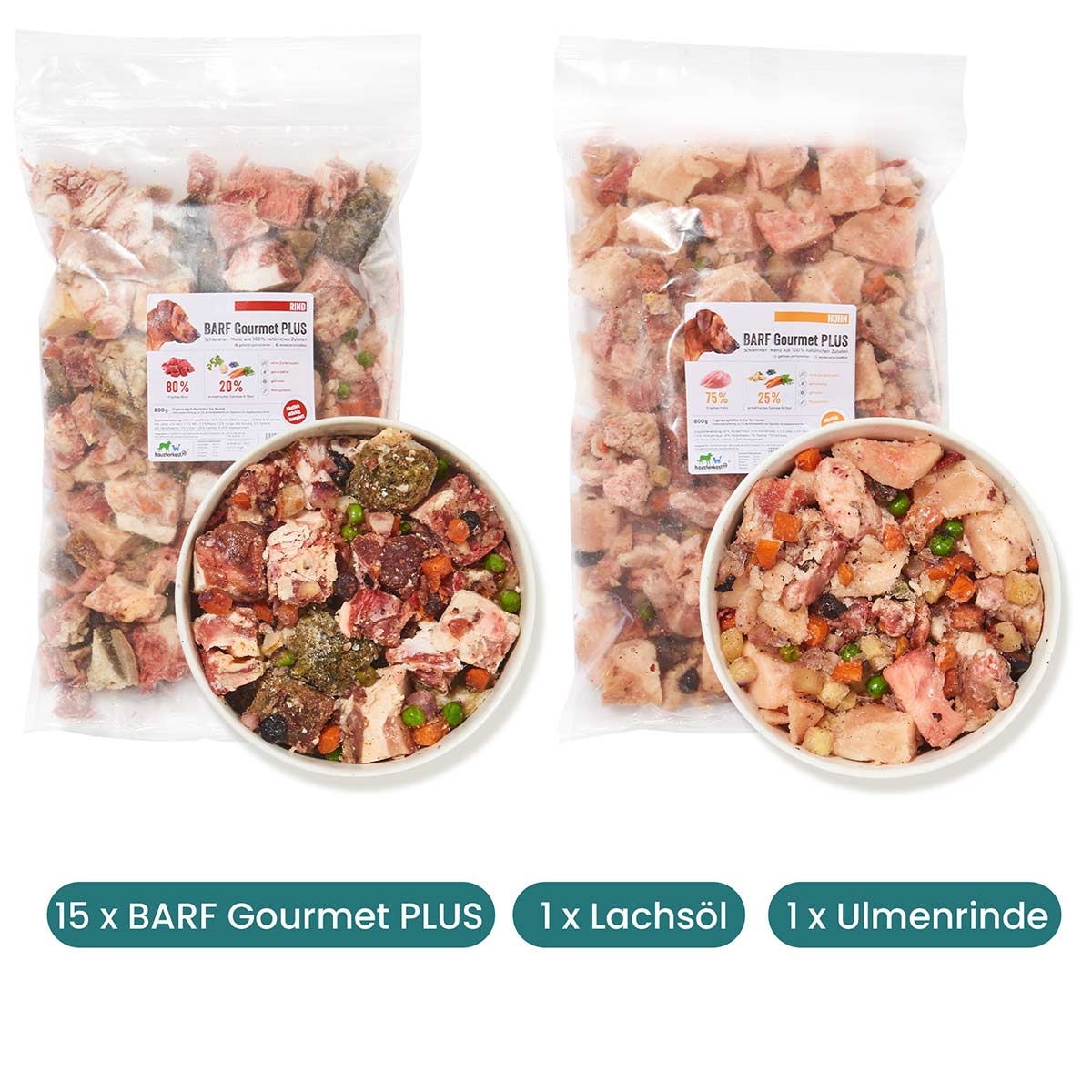 Haustierkost Einsteigerpaket für mittelgroße Hunde