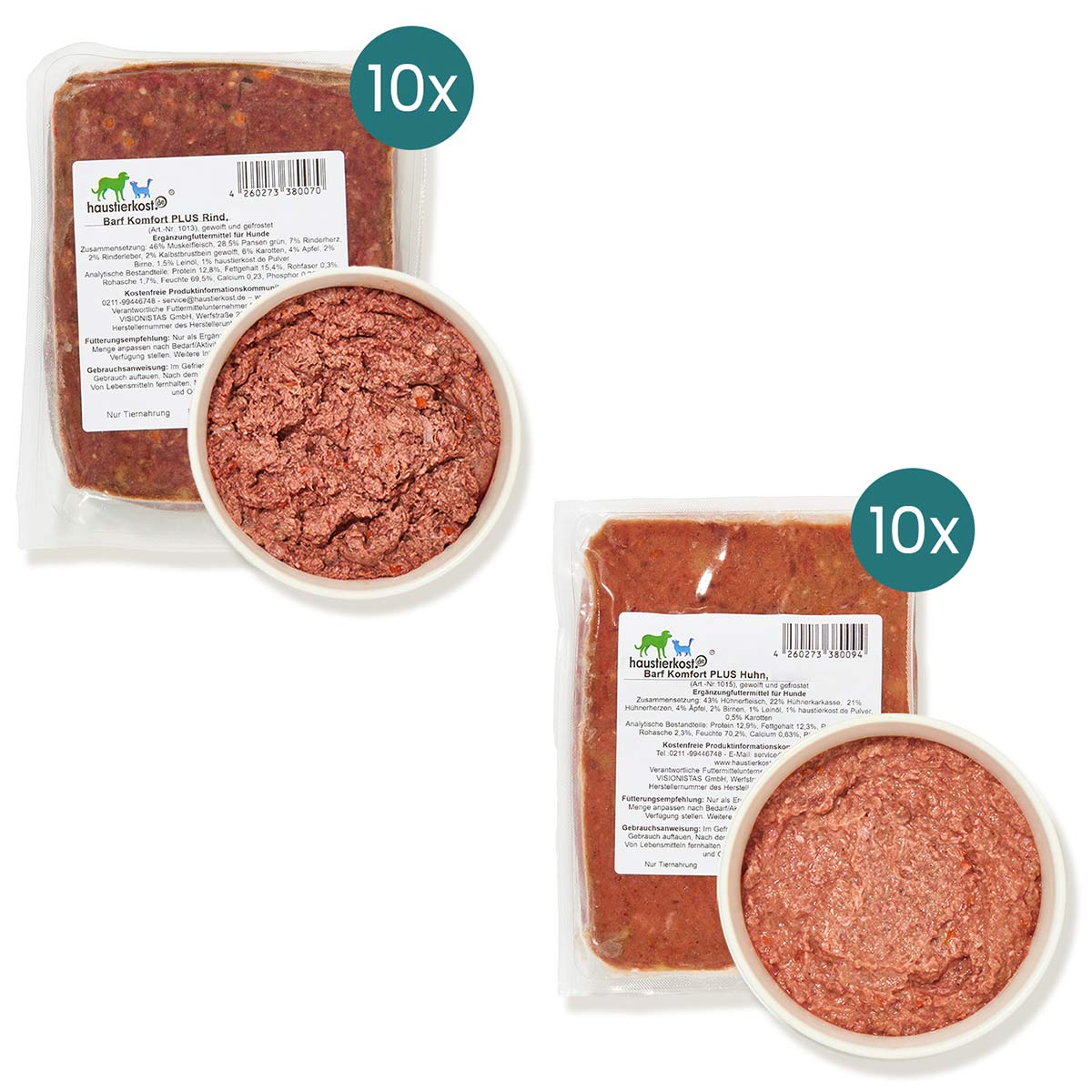 Haustierkost BARF Komfort PLUS Menü 20x1 kg