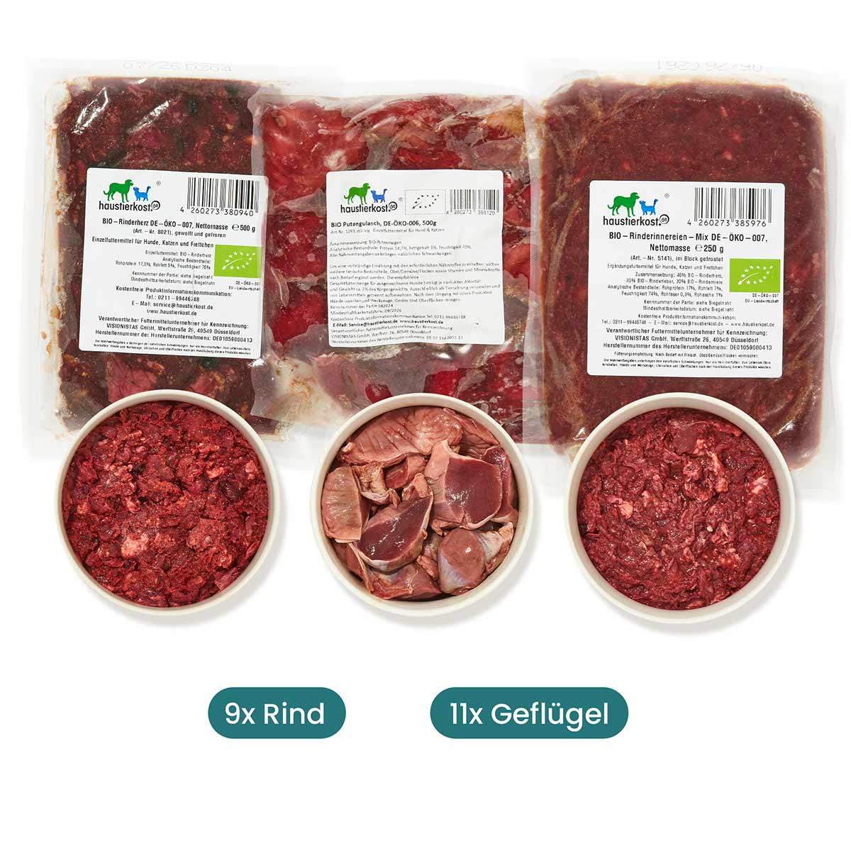 Haustierkost Paket Katze BIO 9 kg