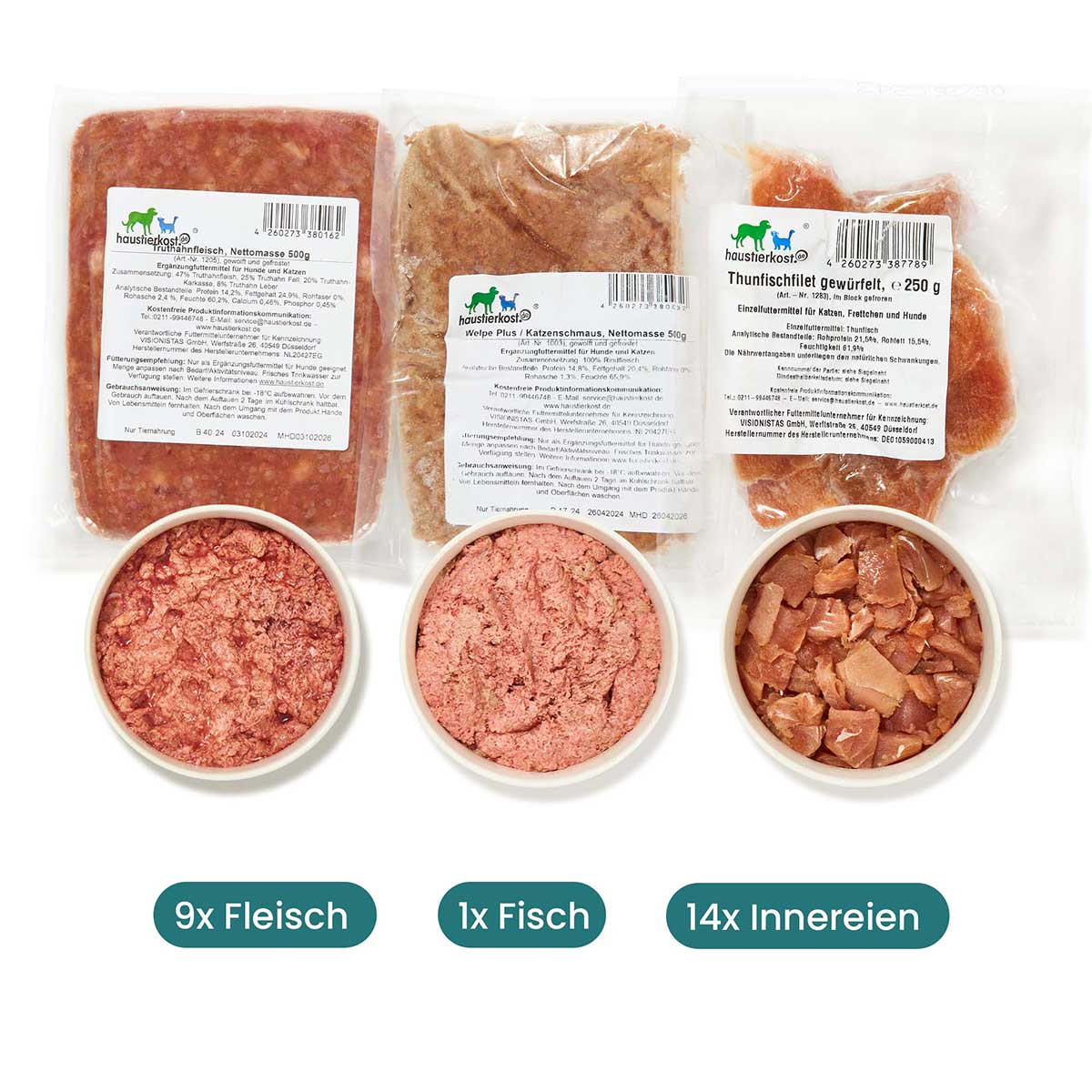 Haustierkost Paket Katze Kitten 9 kg