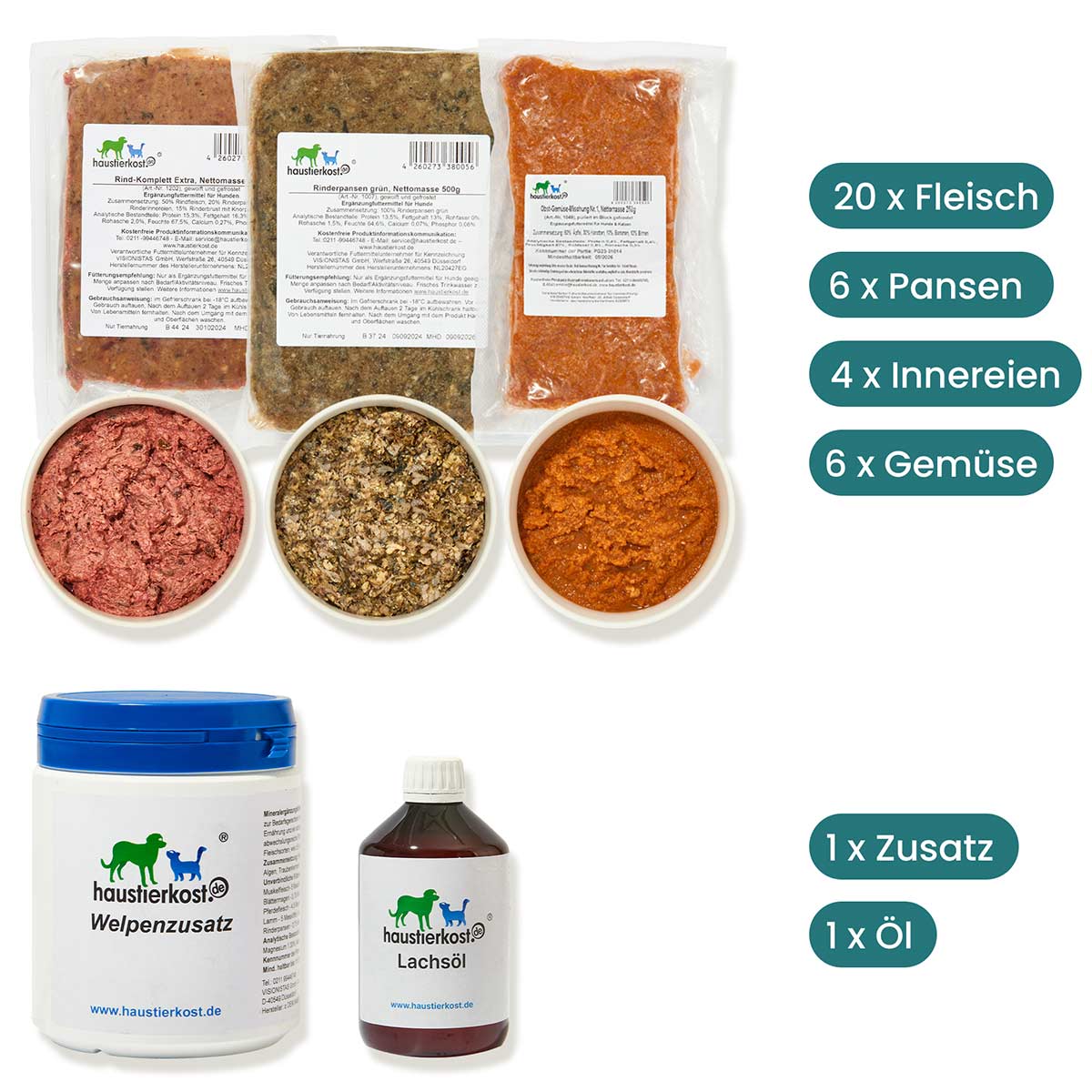 Haustierkost Welpen Starterset