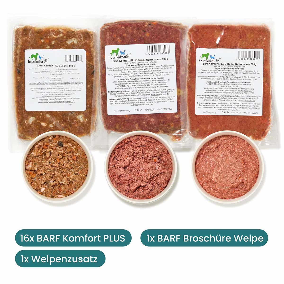 Haustierkost WelpenBox Menü 1