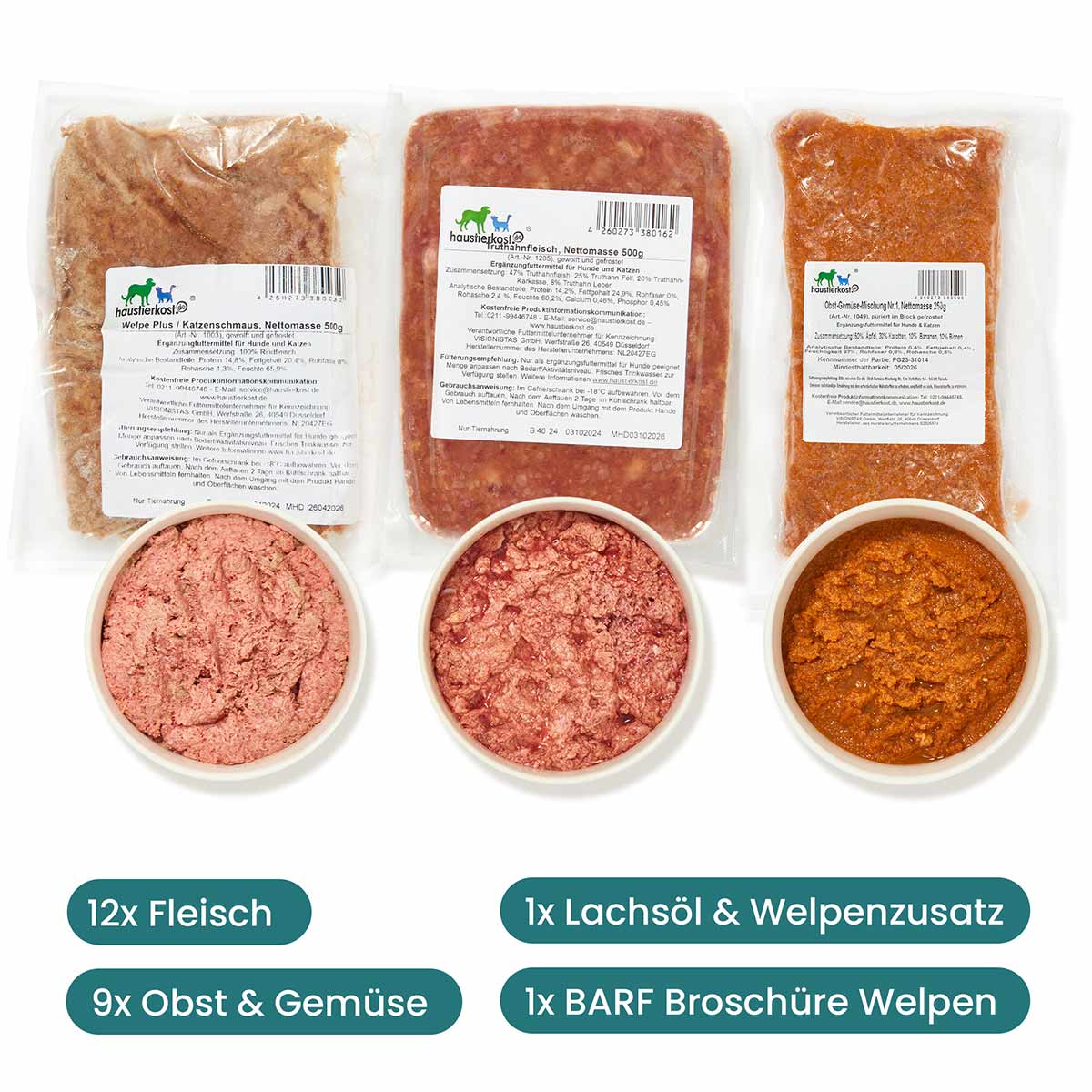 Haustierkost WelpenBox Menü 2