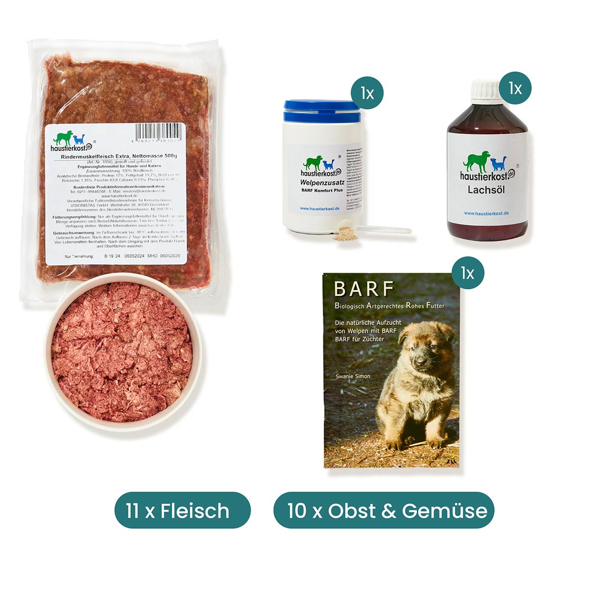 Haustierkost WelpenBox Menü 3