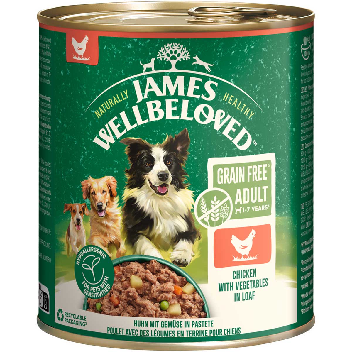 JAMES WELLBELOVED Adult Huhn Pastete