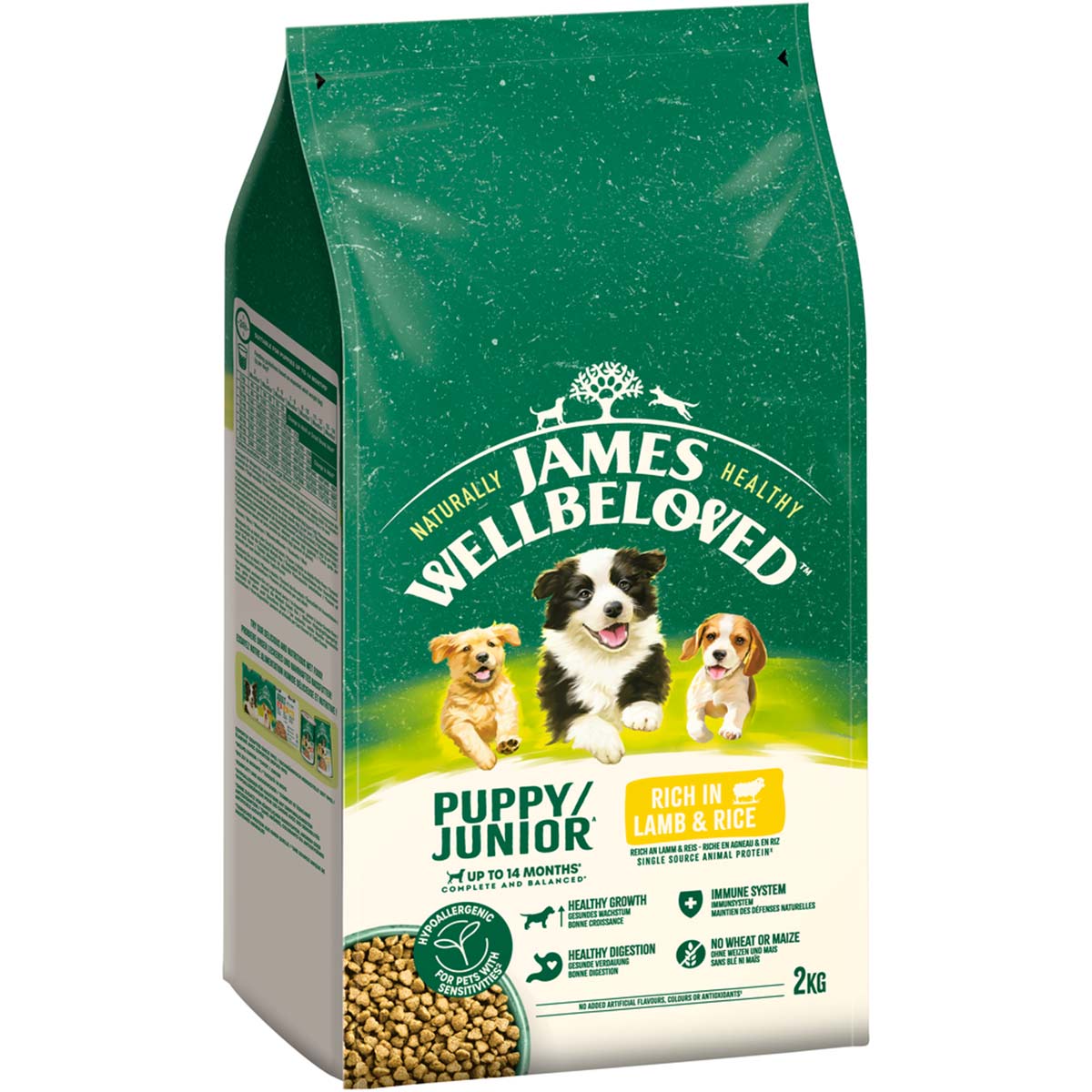 JAMES WELLBELOVED Junior Lamm &amp; Reis 2 kg