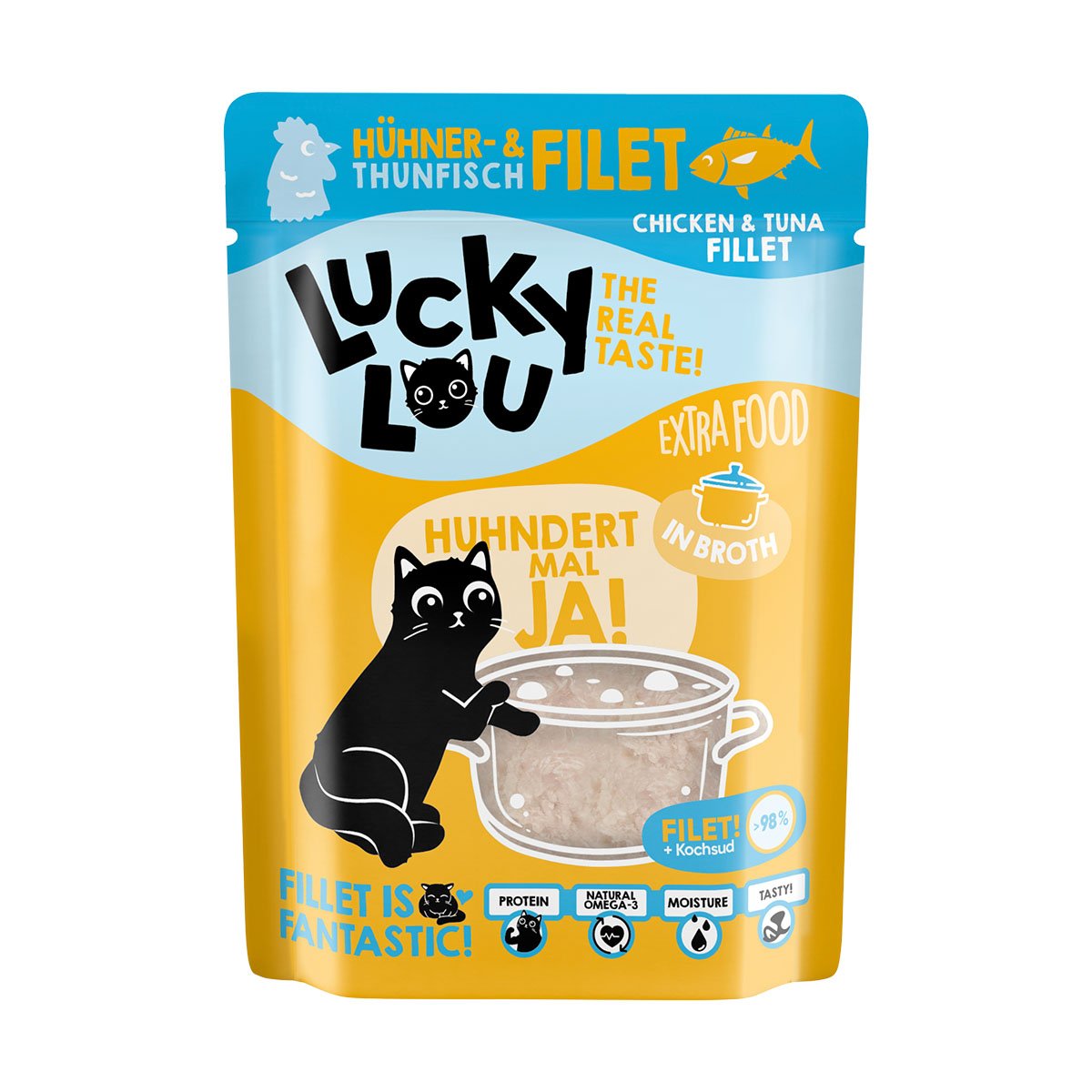 Lucky Lou Extra Food Hühnerfilet &amp; Thunfisch in Broth