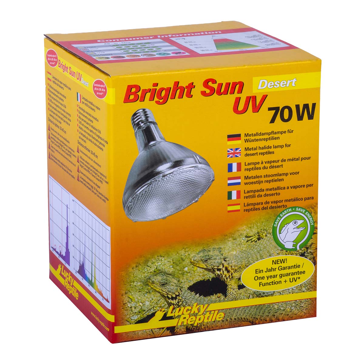 Lucky Reptile Metalldampflampe Bright Sun UV Desert 700