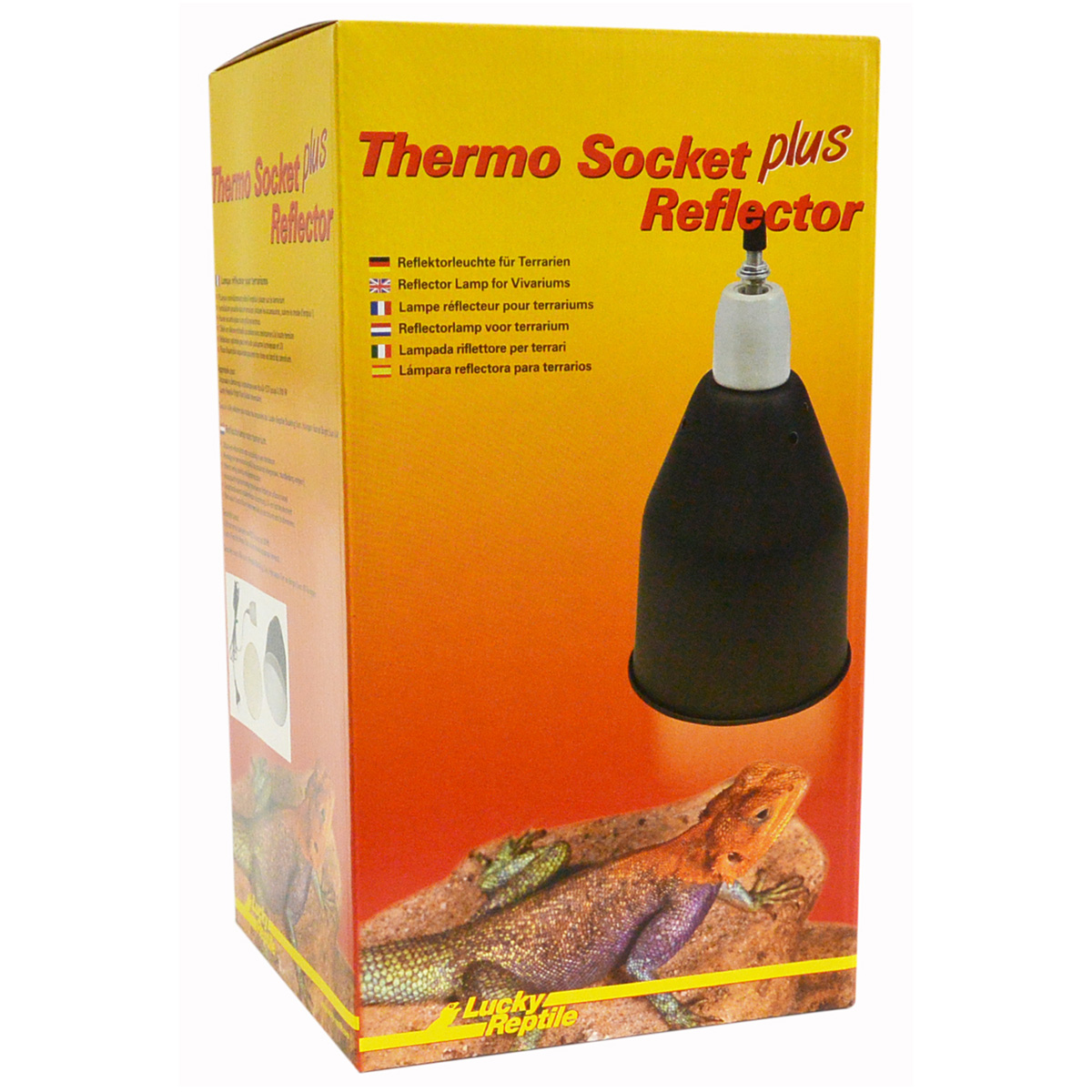 Lucky Reptile Thermo Socket + Reflector schwarz Groß