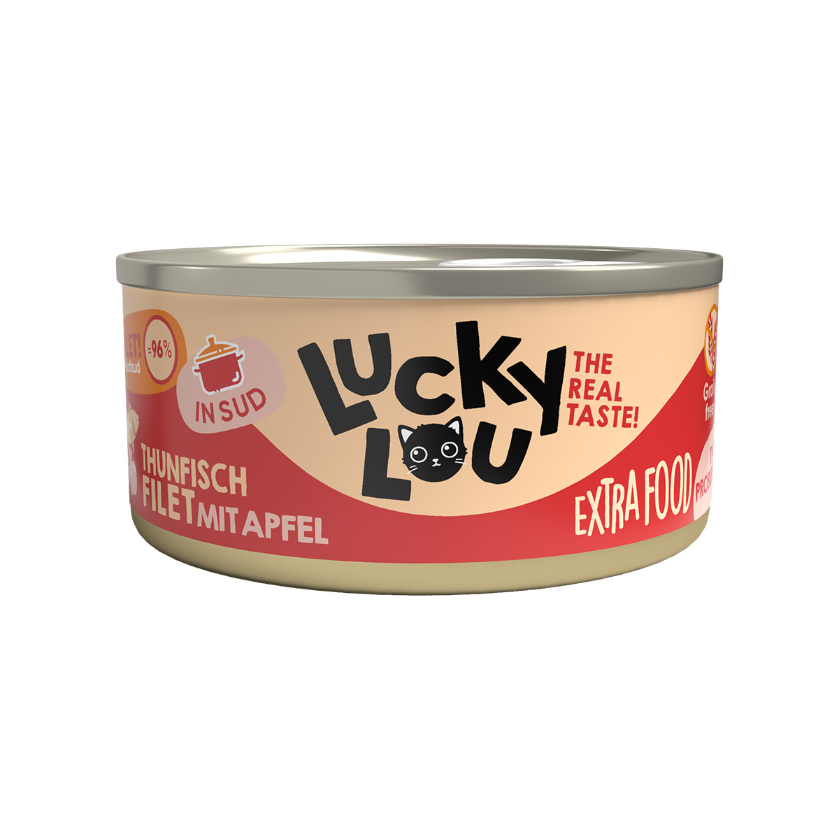 Lucky Lou Extrafood tuňák s jablkem ve vývaru 18 × 70 g