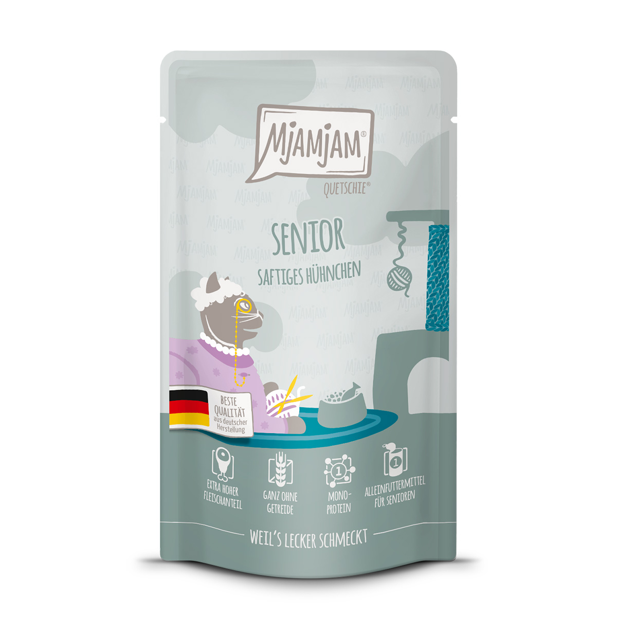 MjAMjAM Quetschie Senior saftiges Hühnchen 12x125g