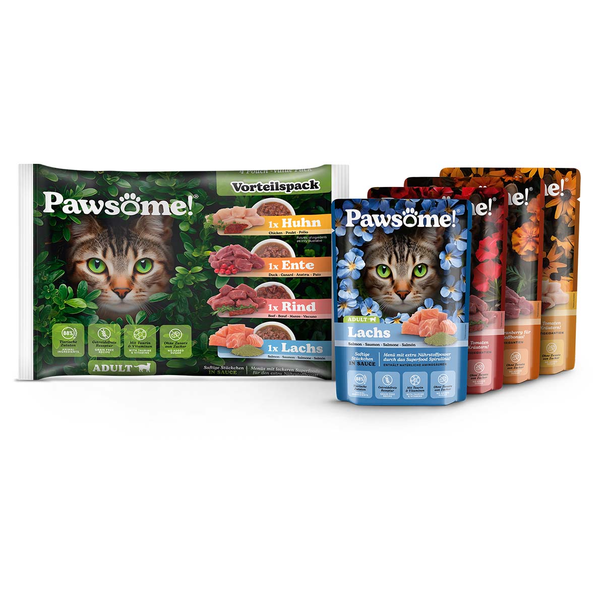 Pawsome Adult Mixpack 4x85g