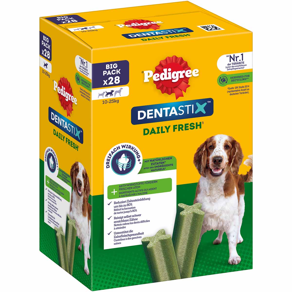 Pedigree DentaStix Fresh, 28 kusů Pro středně velké psy