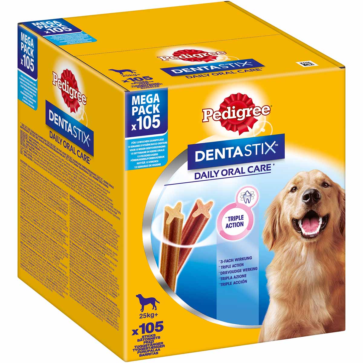 Pedigree DentaStix pro velké psy 105 kusů (15 × 7)