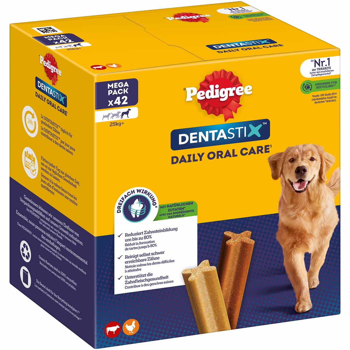 Pedigree DentaStix pro velké psy 42 kusů