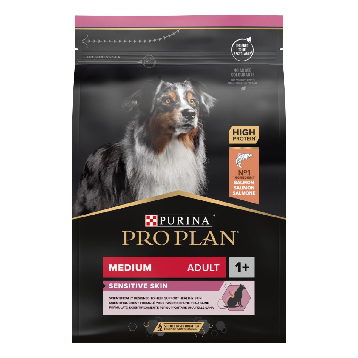 Pro Plan OPTIDERMA s vysokým obsahem lososa pro psy s citlivou kůží 2× 3 kg