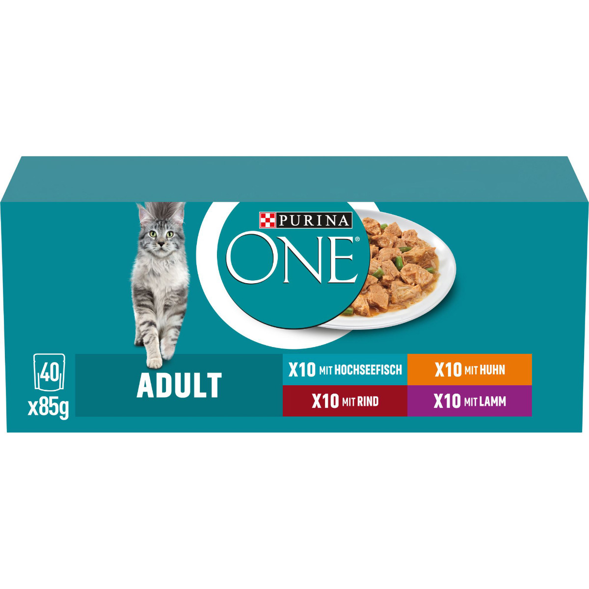 PURINA ONE Adult in Sauce Sorten-Mix 40x85g