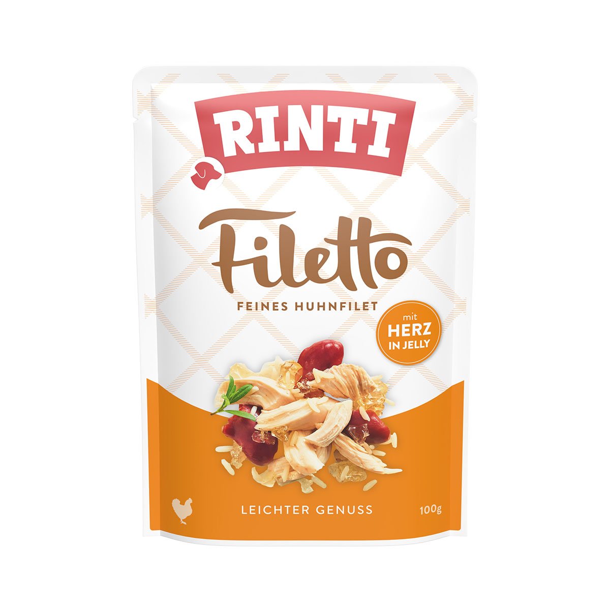 Rinti Filetto Huhn & Hühnchen in Jelly 24x100g